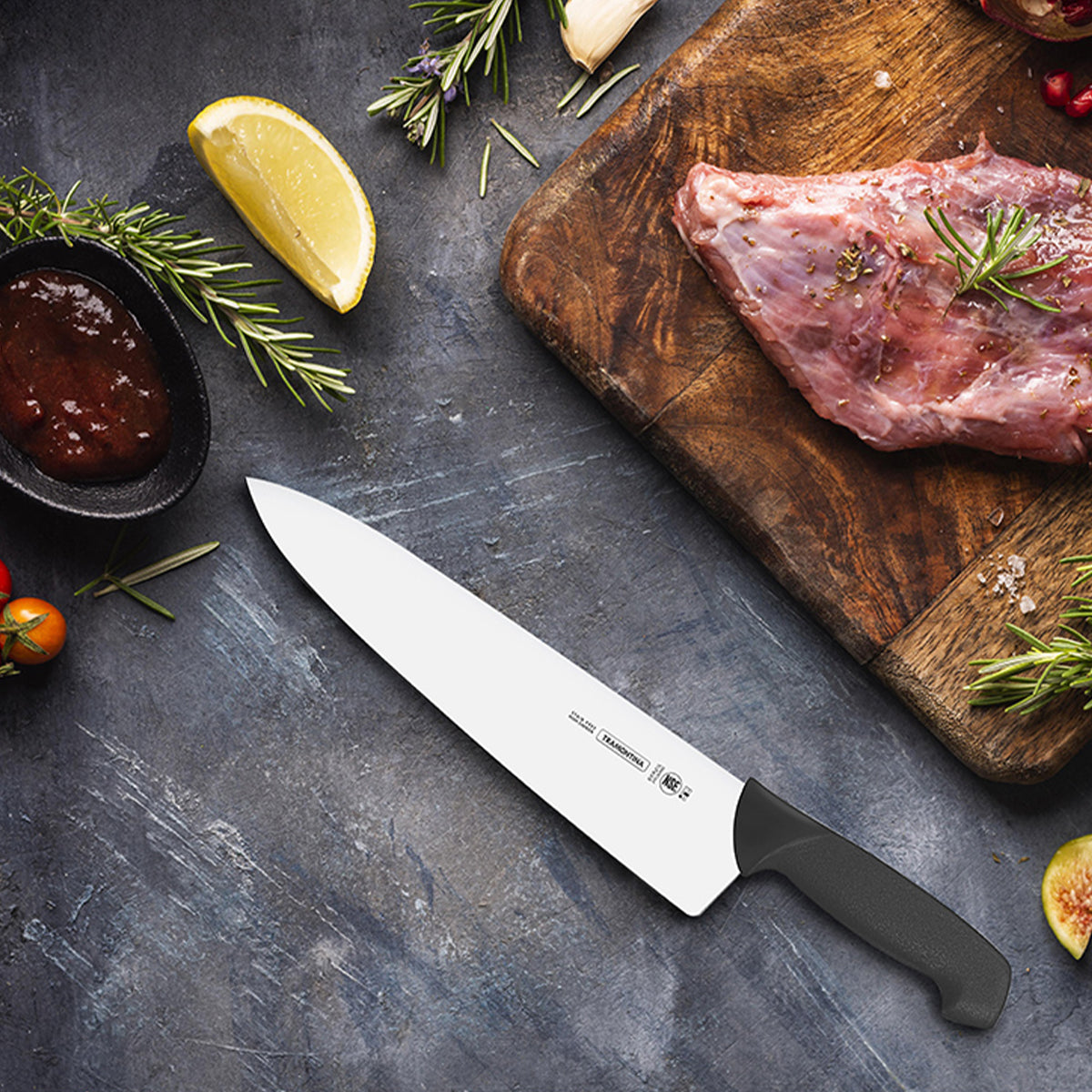 Cuchillo Chef de 12 Pulgadas con Mango Color Negro